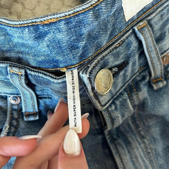 RAG & BONE HIGH RISE STRAIGHT JEANS - Picture 3 of 4